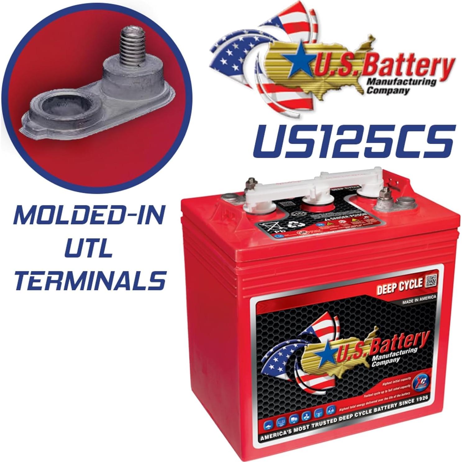 Batería Ciclo Profundo 6V 242Ah PowerStar US125CS x 4