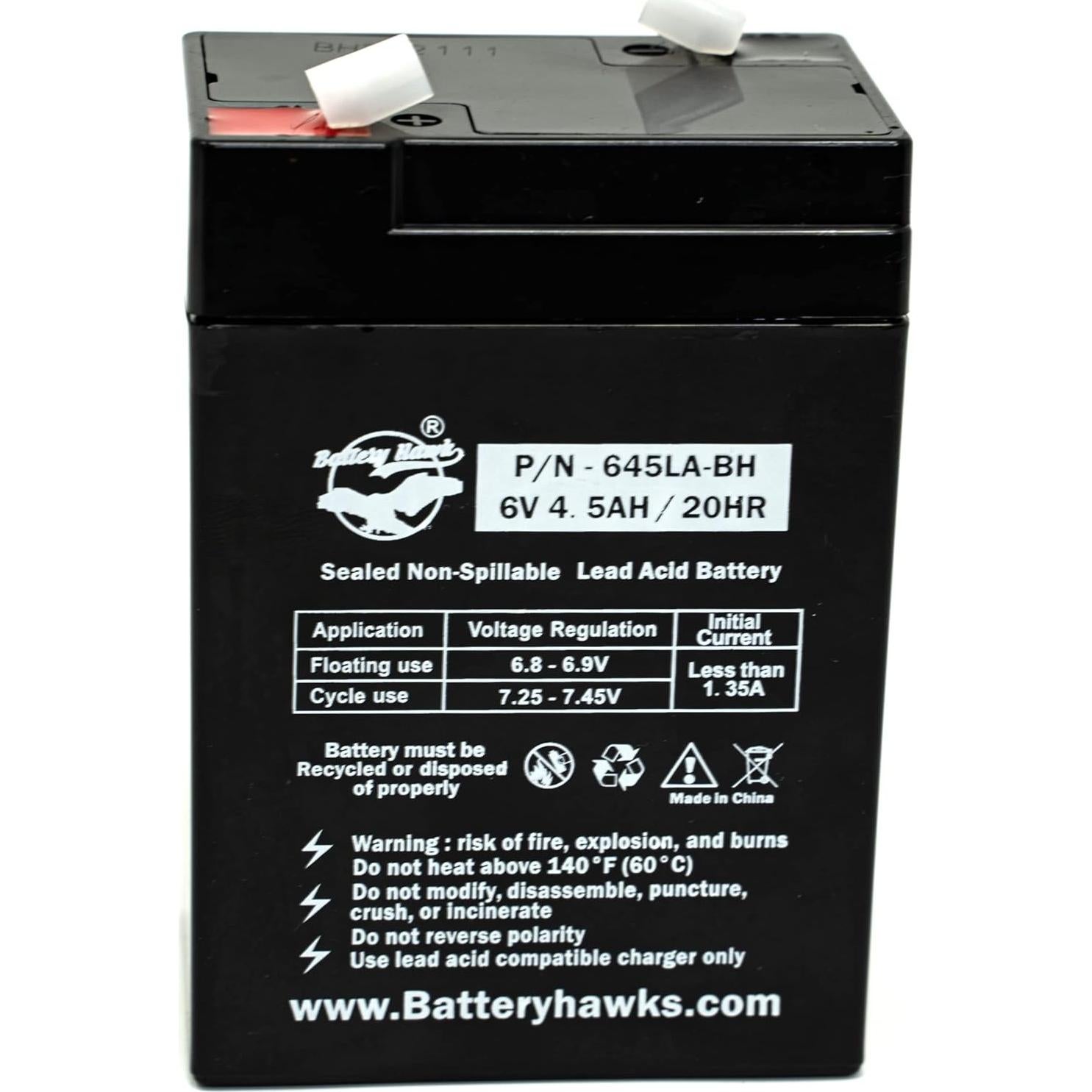 Paquete de 5 Baterías ELB-0604 6V 4.5AH Plomo Sellada