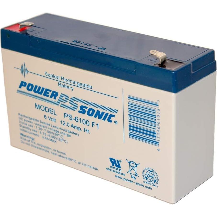 Batería Recargable Power Sonic PS-6100 6V 12Ah AGM