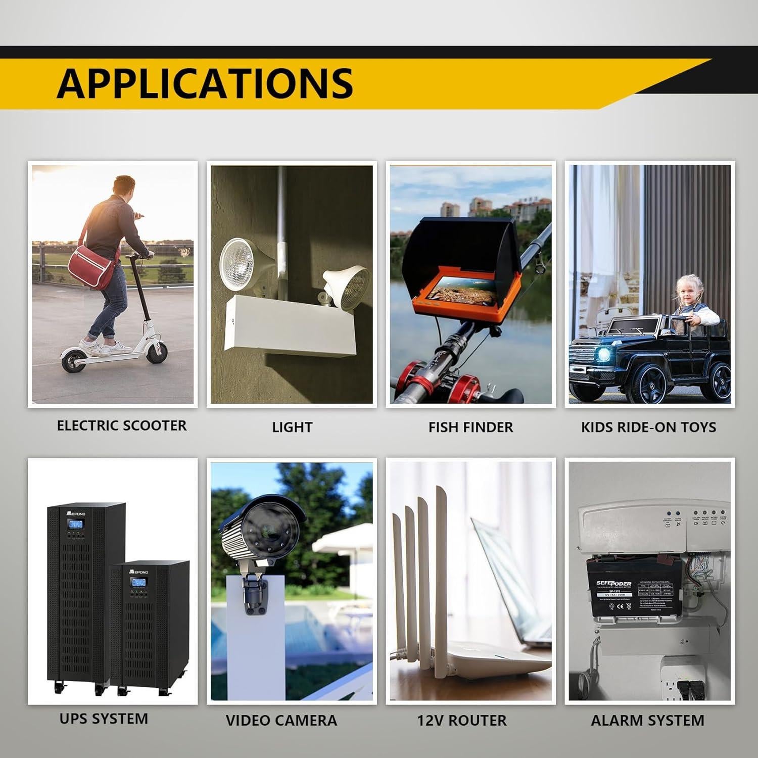 Batería Recargable Plomo Ácido 12V 7Ah SEFEPODER SP-1270