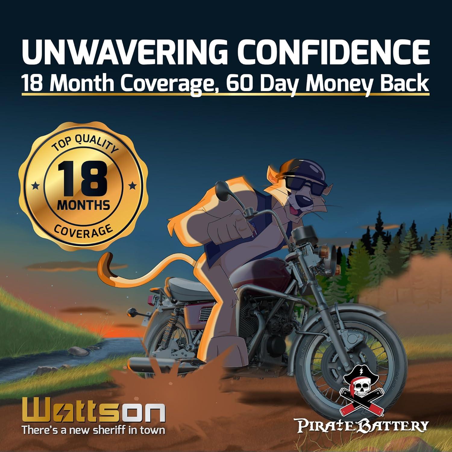 Batería Pirata 12V 22Ah AGM Sellada para Alarma y Scooters