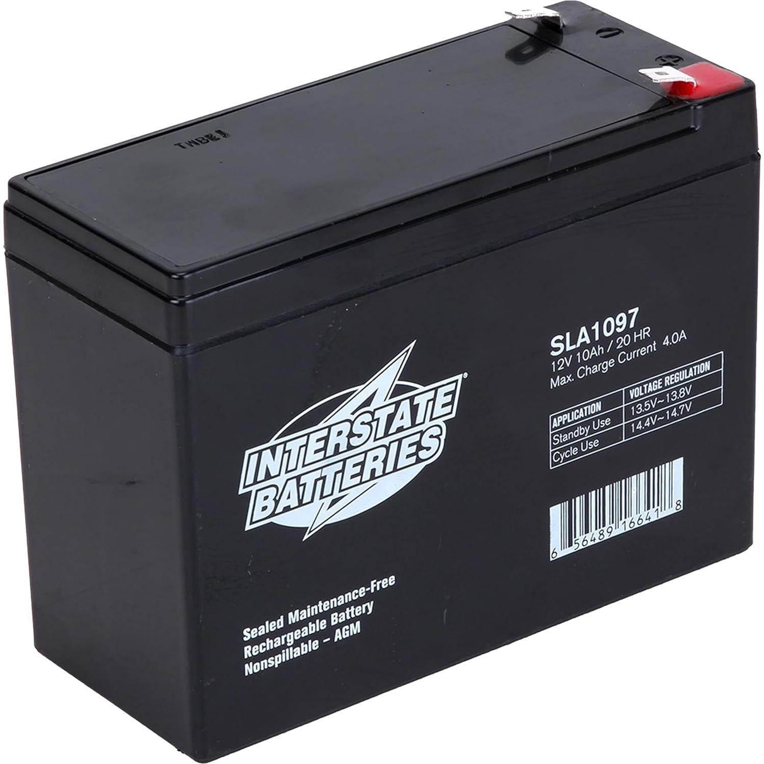 Batería Interstate SLA 12V 10Ah Recargable AGM F2