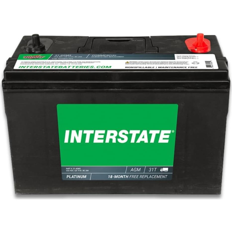 Batería de Ciclo Profundo AGM 12V 100Ah Interstate 31-AGM5