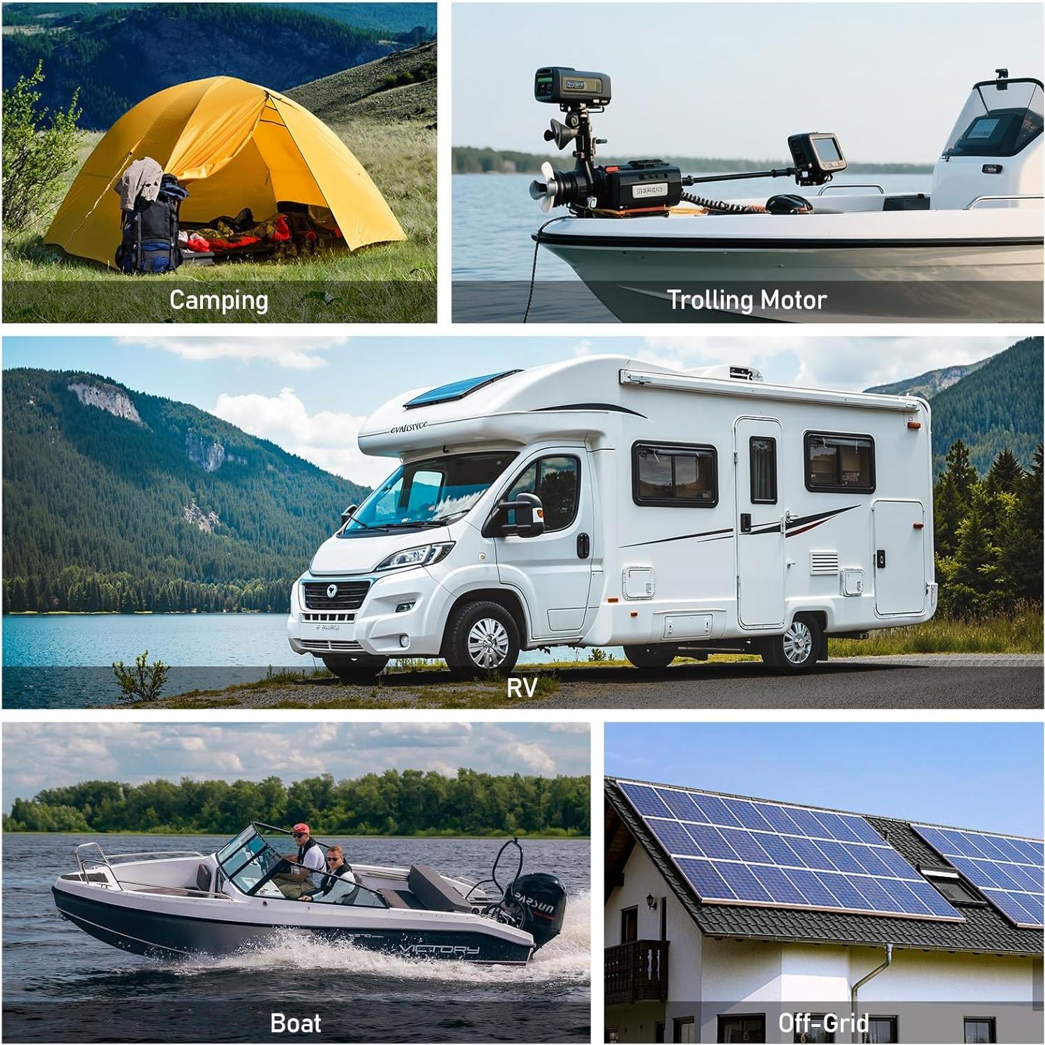 Batería de Litio 12V 100Ah GrnOas.E con BMS y Protección