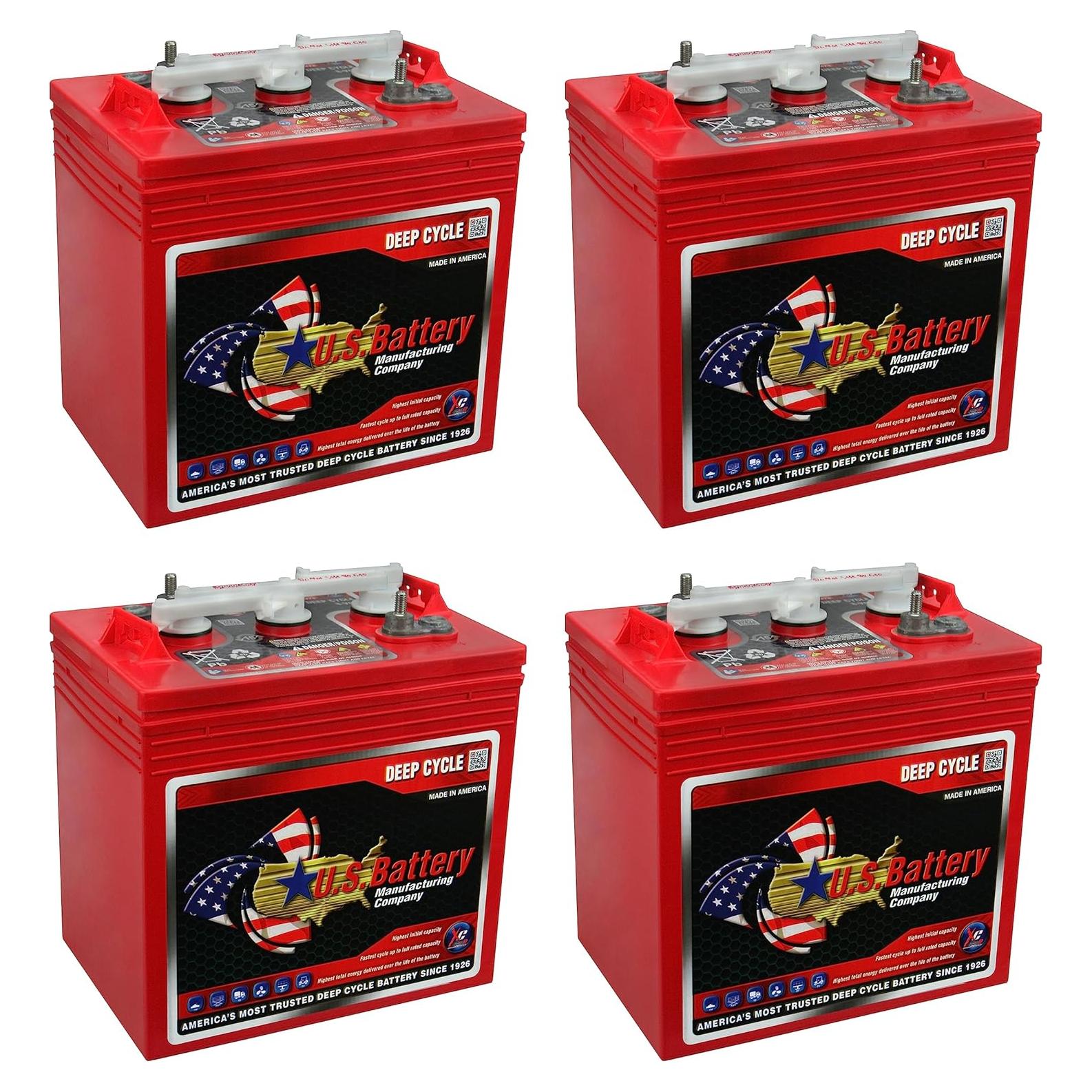 Batería de Ciclo Profundo PowerStar US2200, 6V, 232Ah, Paquete de 4