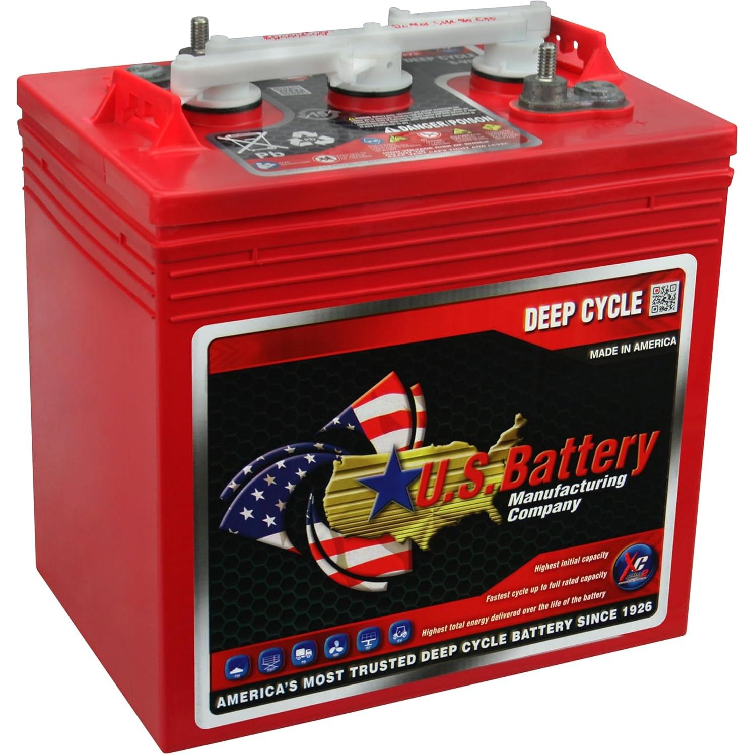 Batería de Ciclo Profundo PowerStar US2200, 6V, 232Ah, Paquete de 4