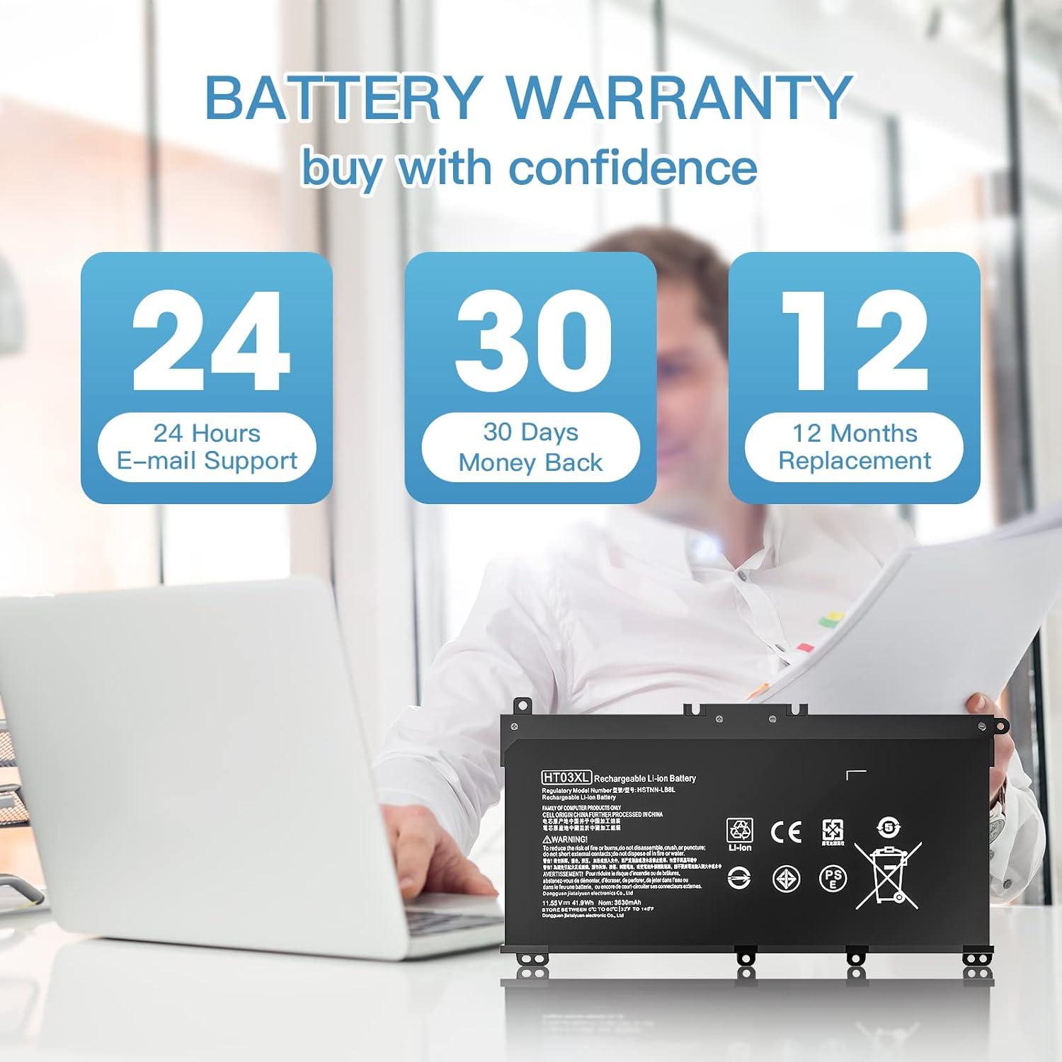 Batería de Reemplazo HT03XL para HP Pavilion 15 - 3630mAh