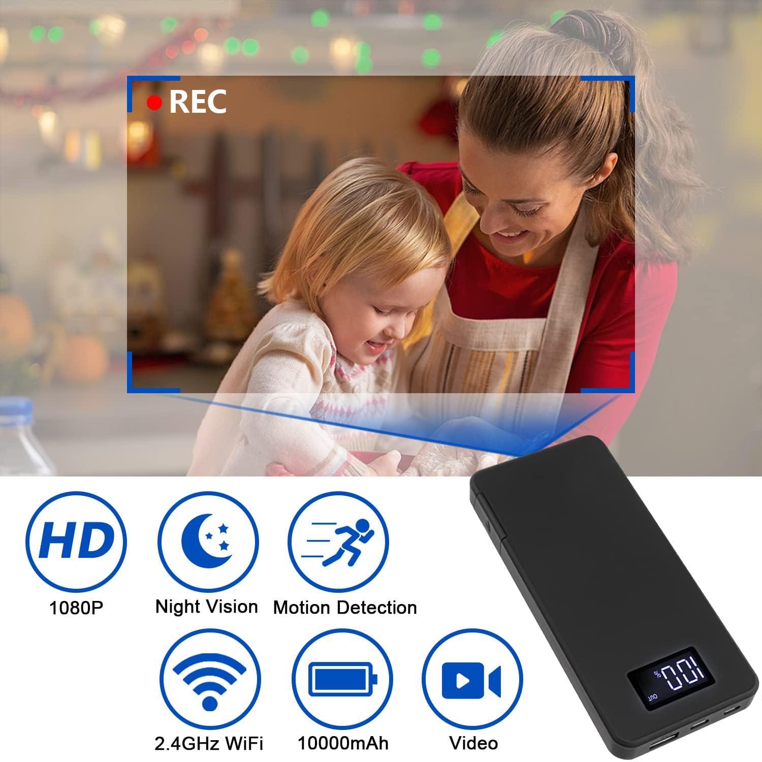 Cámara Mini Wi-Fi Csewtu 1080P HD Inalámbrica con Batería 20h