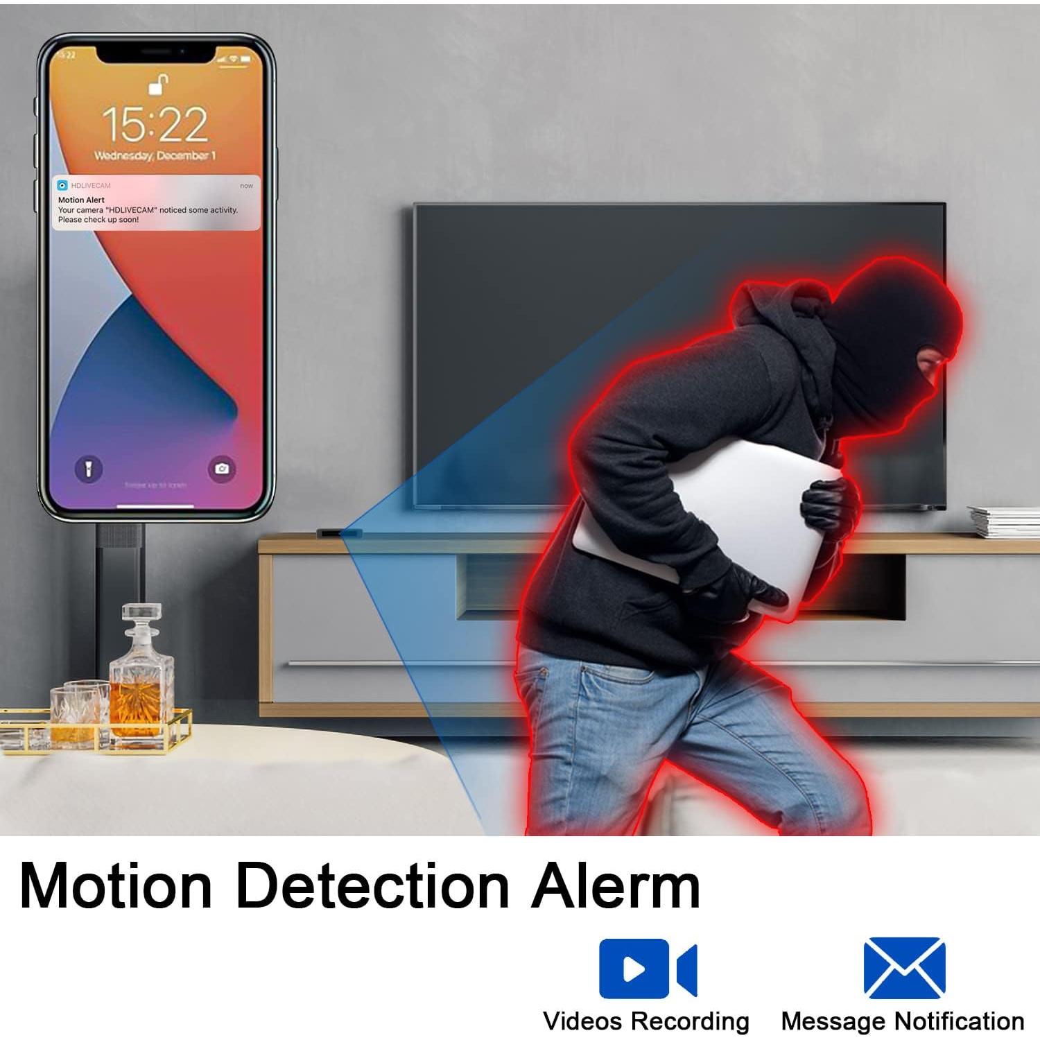 Cámara Mini Wi-Fi Csewtu 1080P HD Inalámbrica con Batería 20h