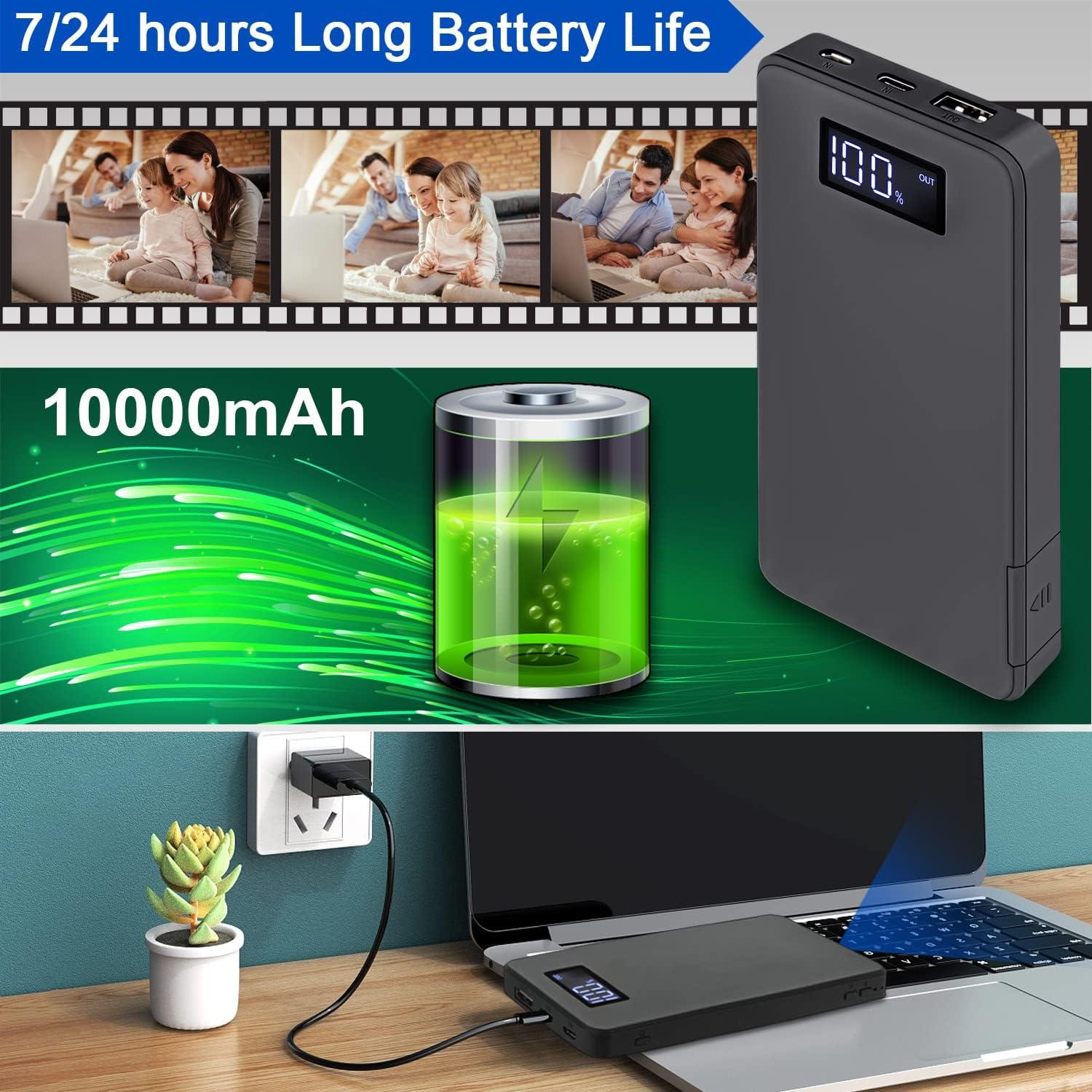 Cámara Mini Wi-Fi Csewtu 1080P HD Inalámbrica con Batería 20h