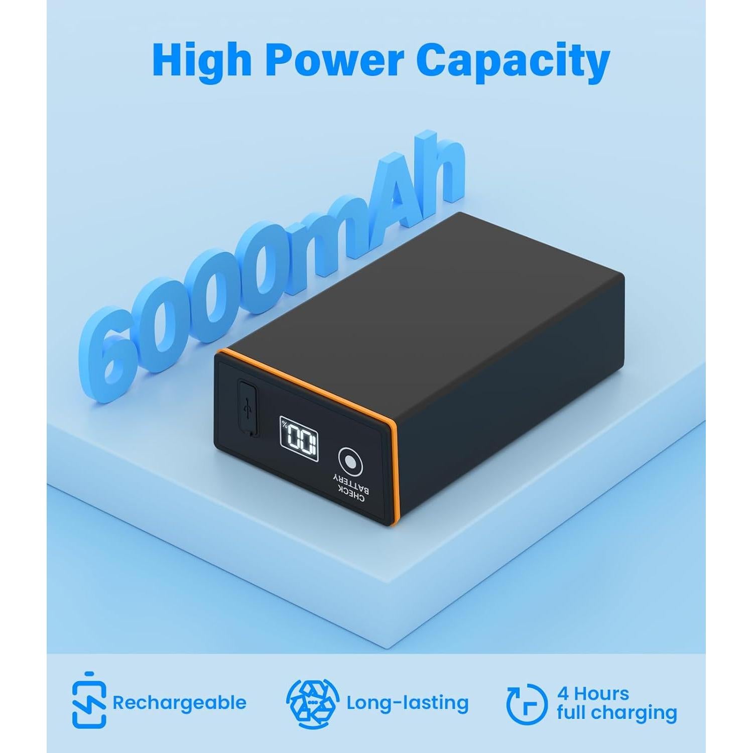 Baterías Recargables Moultrie Edge 6000mAh - Carga Rápida PD