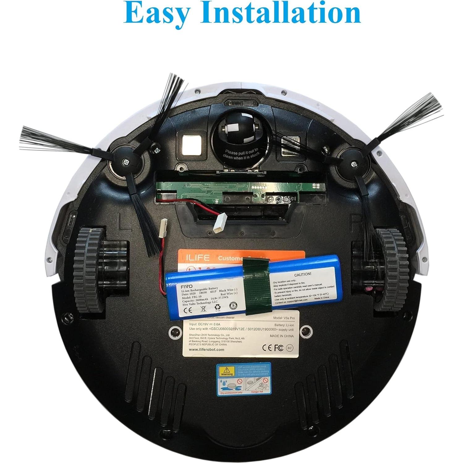 Batería de Reemplazo FIVO para Aspiradoras ILIFE V3s Pro 14.8V 2600mAh