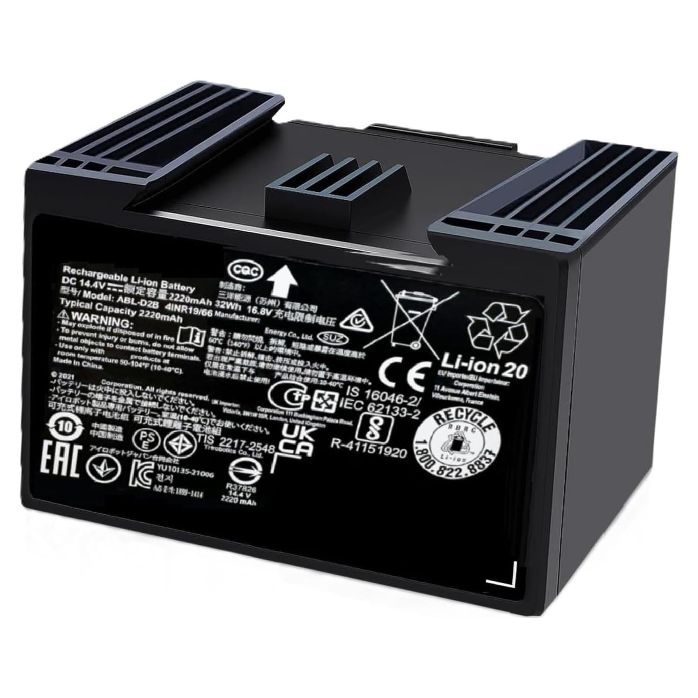 Batería de Reemplazo Original 2200 mAh para Aspiradoras Roomba i y j