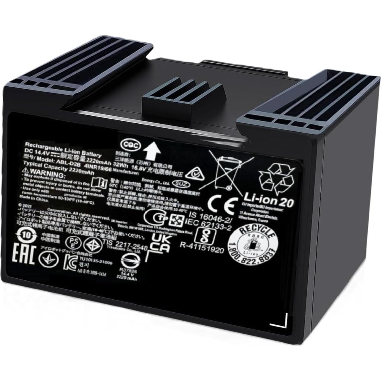 Batería de Reemplazo Original 2200 mAh para Aspiradoras Roomba i y j