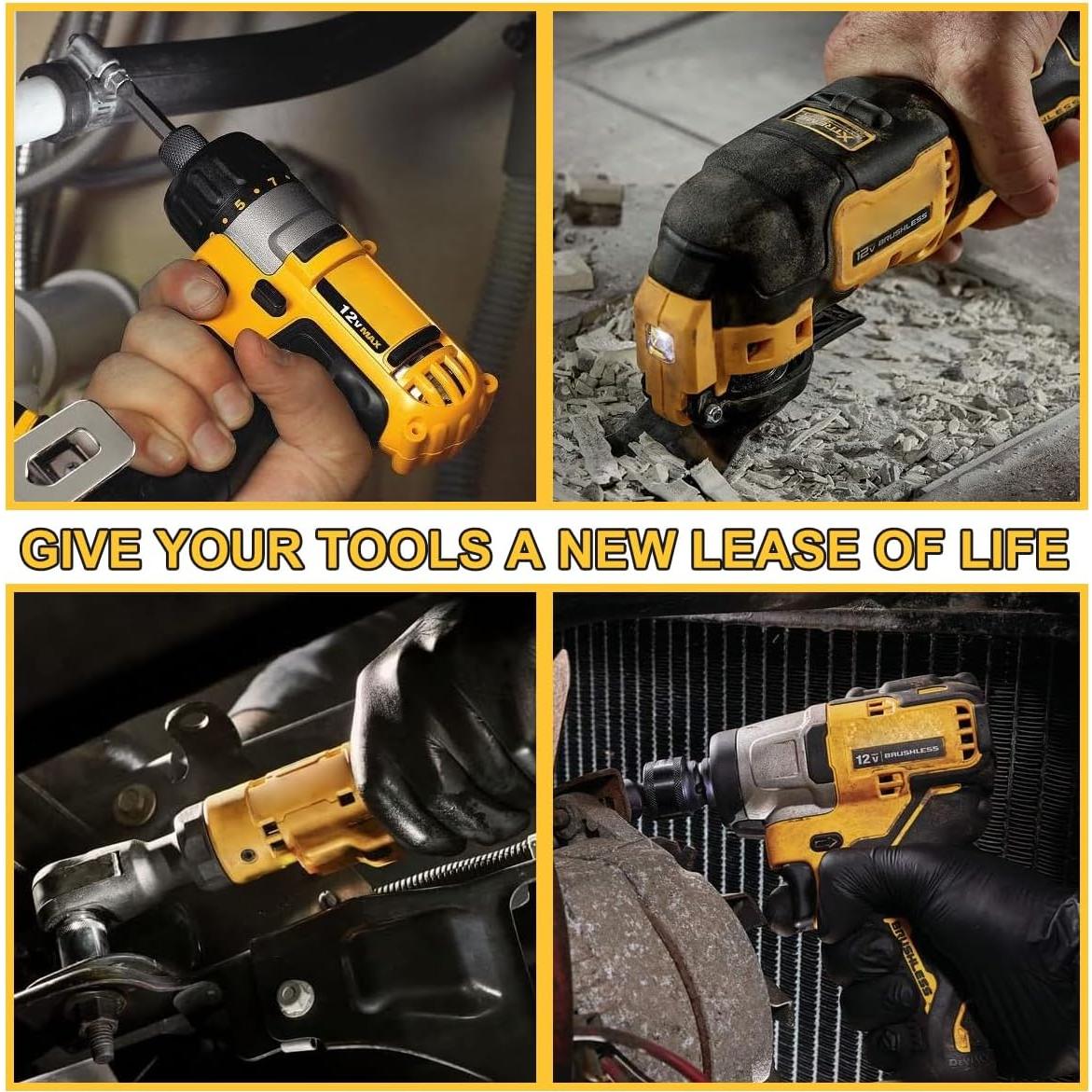 Batería de Litio 4.0Ah 12V Dewalt DCB120 DCB121 DCB123 2-Pack