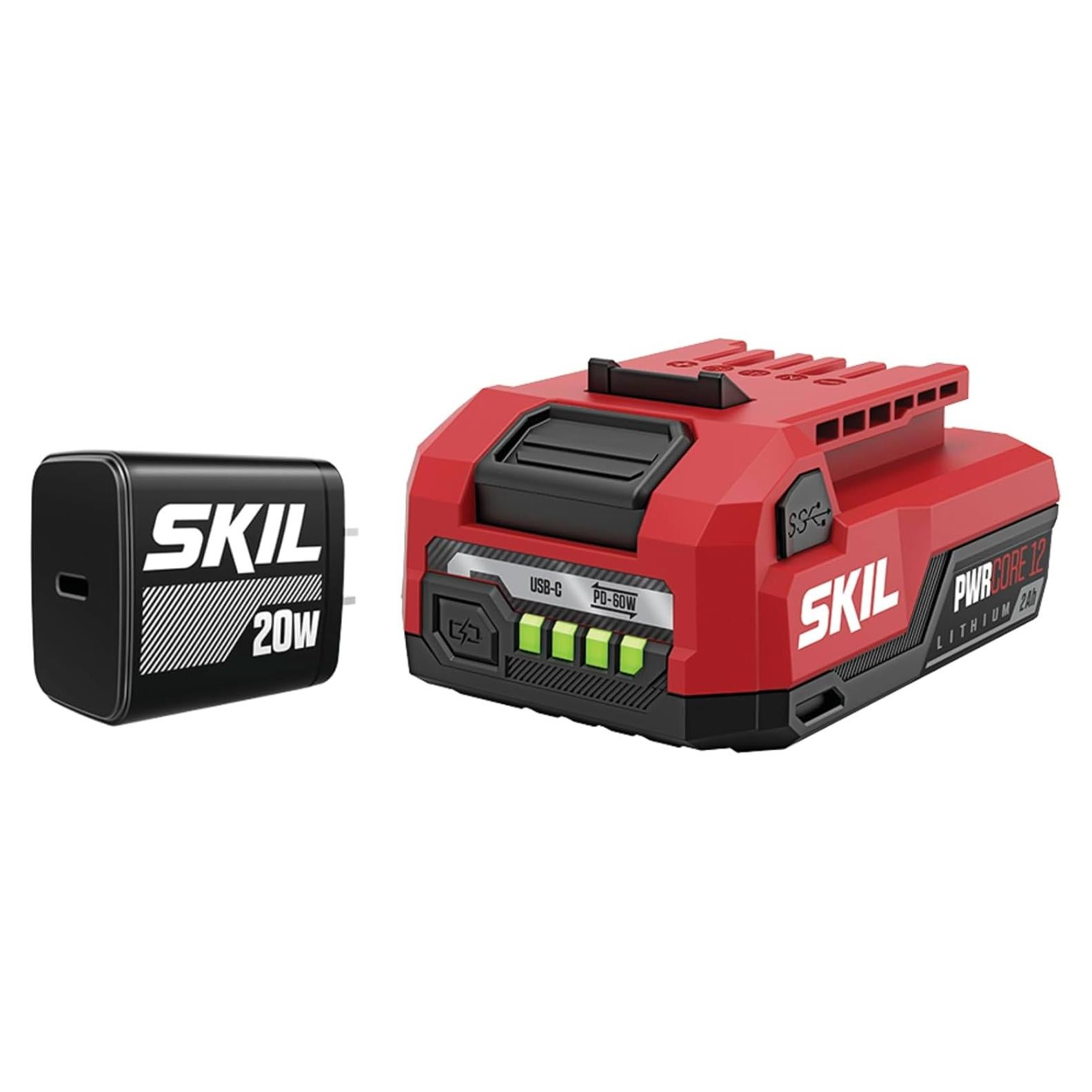 Kit de Inicio Skil PWR CORE 12V Batería 2.0Ah y Cargador 20W