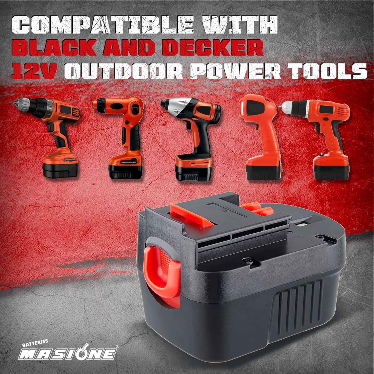 Batería Ni-MH 12V 4800mAh HPB12 Reemplazo Black and Decker