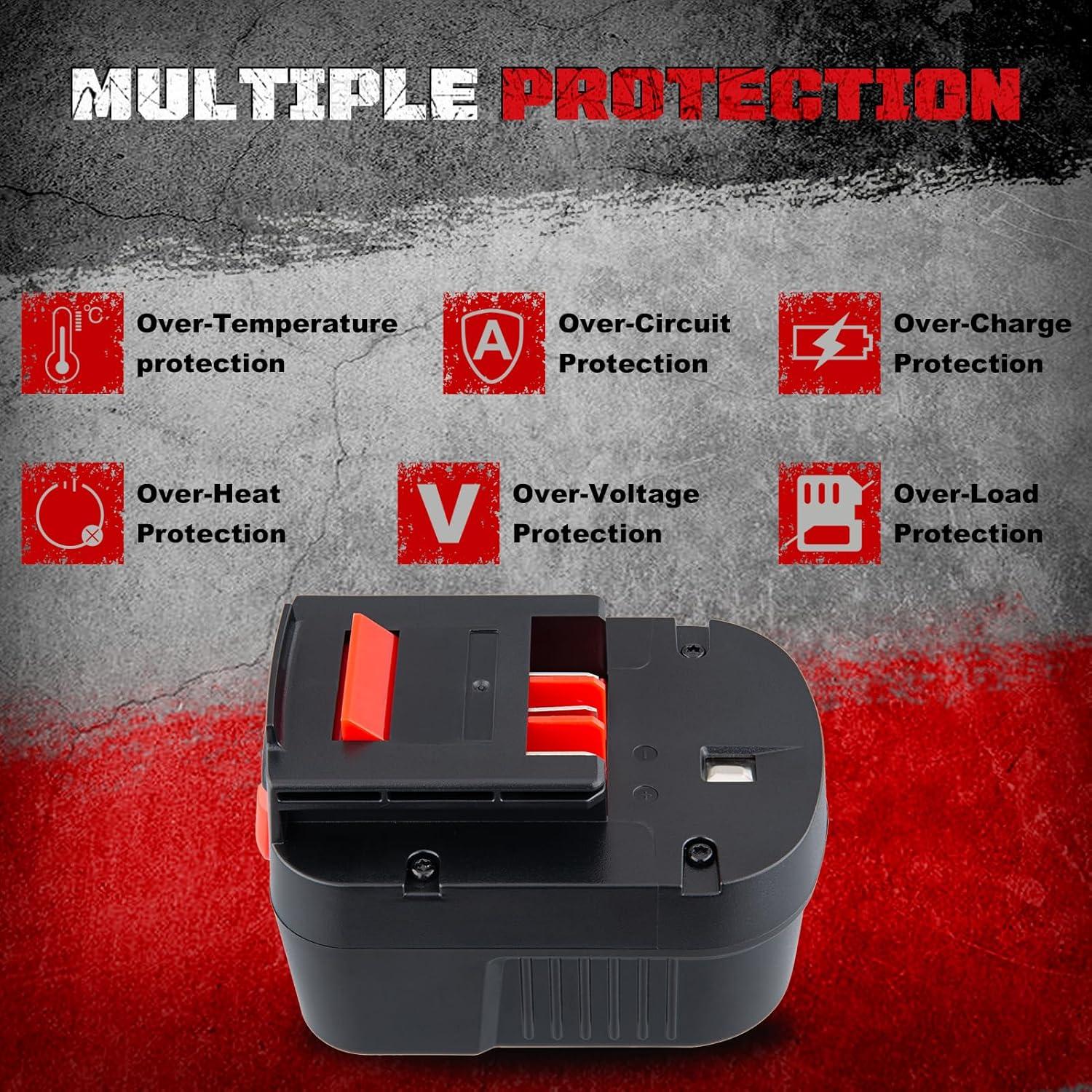 Batería Ni-MH 12V 4800mAh HPB12 Reemplazo Black and Decker