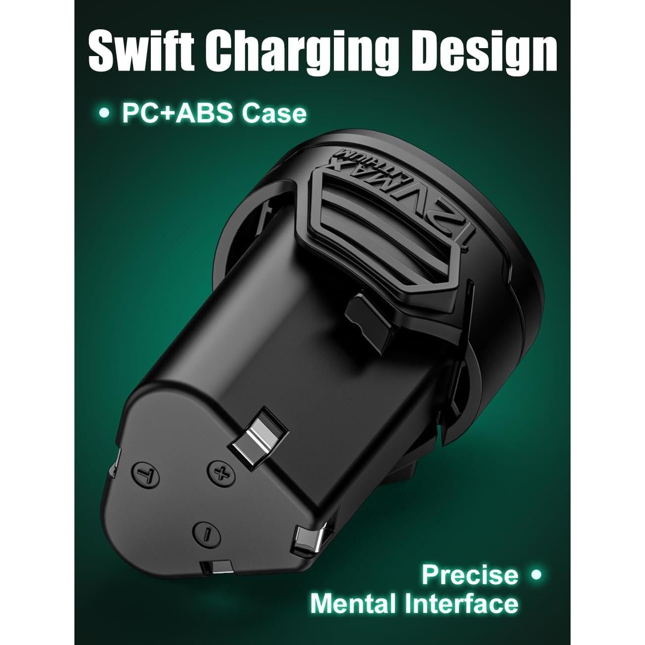 KIMO Batería de Litio-Ion 12V 2.0Ah - Paquete de 2