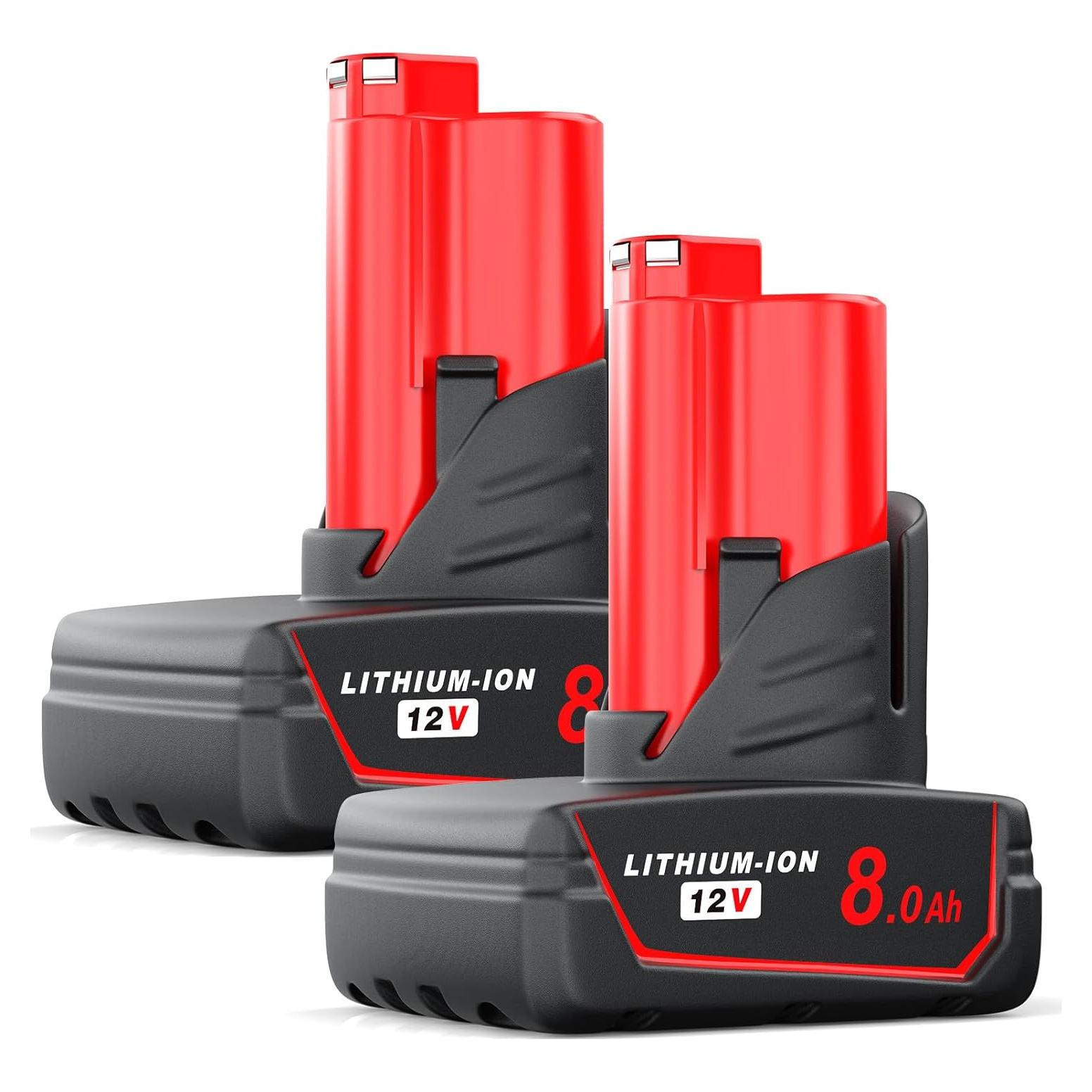 Batería de Reemplazo 12V 8.0Ah YPLFanHand para Milwaukee M12