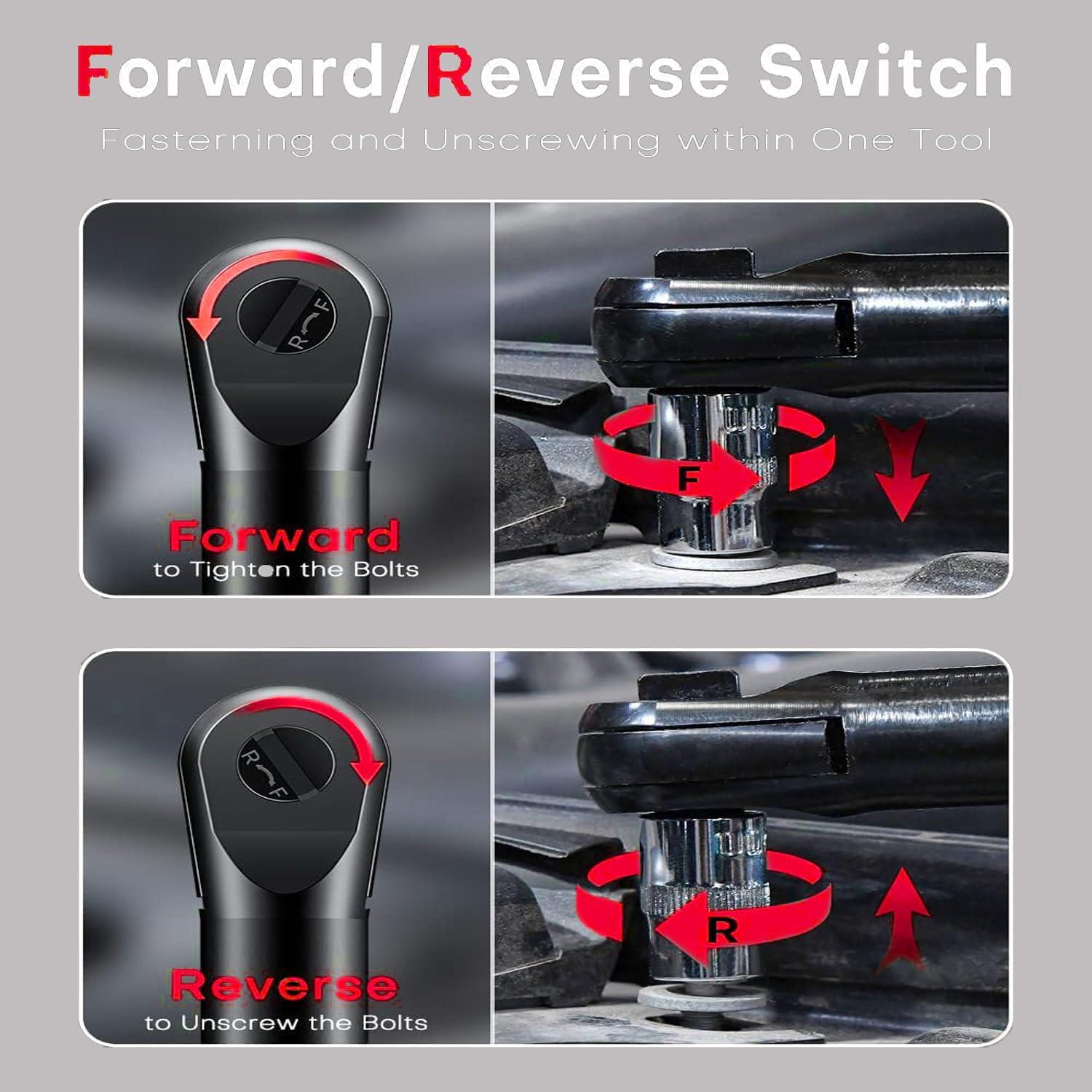 Juego de Llave de Carraca Eléctrica Inalámbrica TQUAGGA 12V