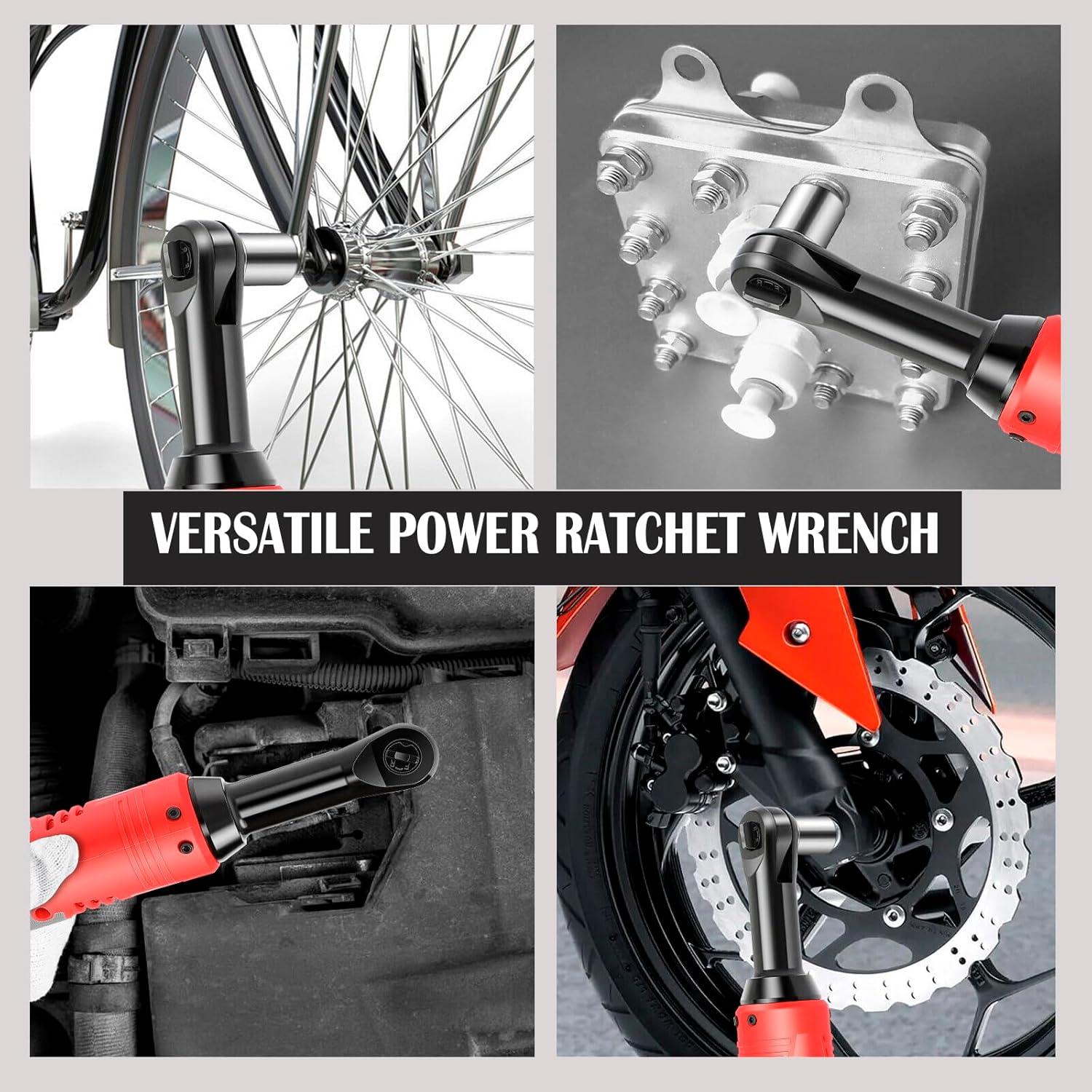 Juego de Llave de Carraca Eléctrica Inalámbrica TQUAGGA 12V