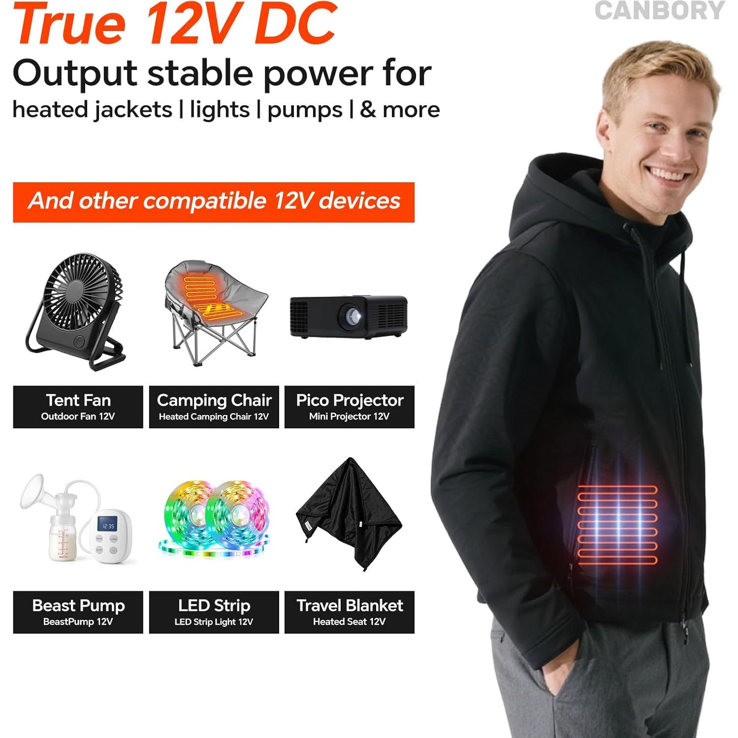 Batería Recargable 12V 20000mAh USB-C PD 18W - R-TAX