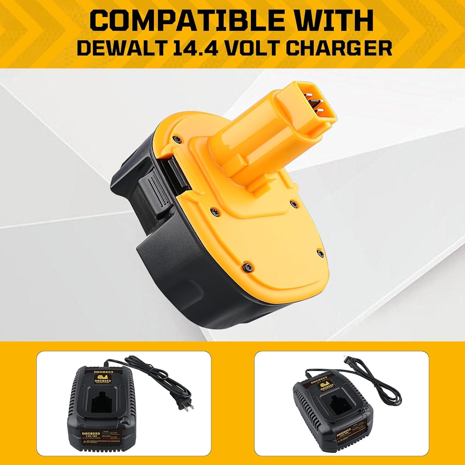 Baterías Recargables Ni-MH Dewalt 14.4V 4800mAh 2Pack
