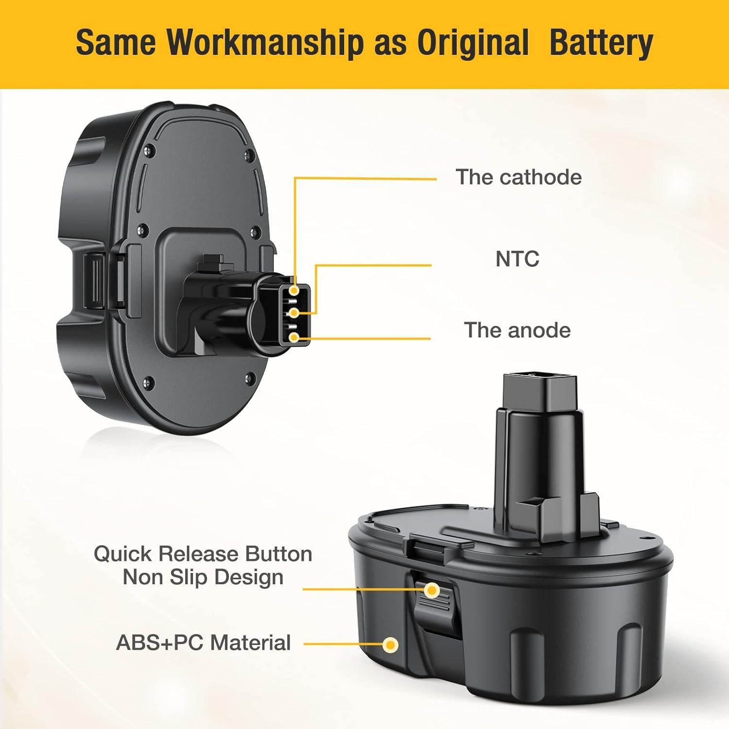 Batería FirstPower 3.7Ah 14.4V Ni-MH Compatible Dewalt