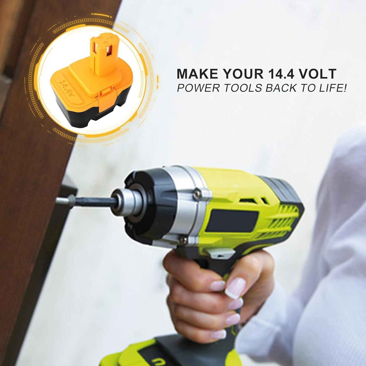 Batería Reemplazo Reoben 3600mAh 14.4V para Herramientas Ryobi