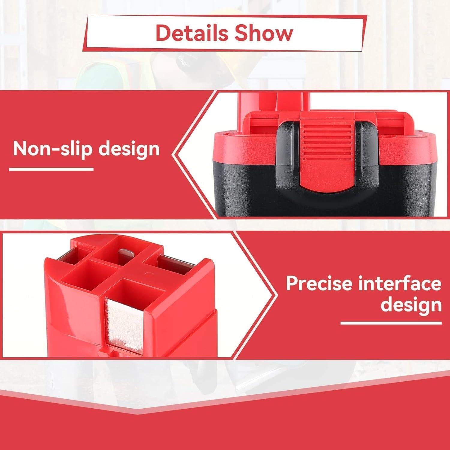 Batería Ni-MH 14.4V 4.6Ah Vanon para Bosch BAT140 BAT038