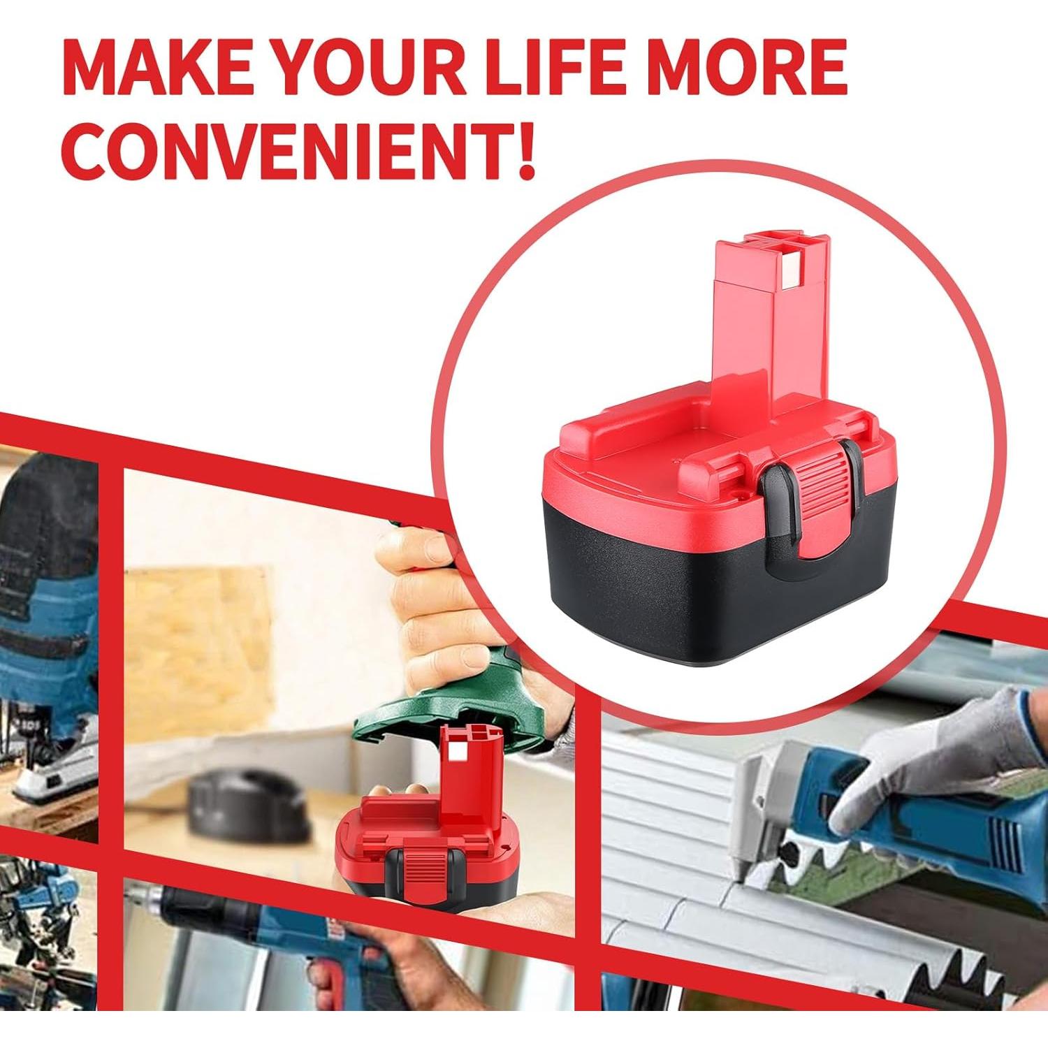 Batería NiMH 14.4V 4800mAh SZYDZS para Herramientas Bosch