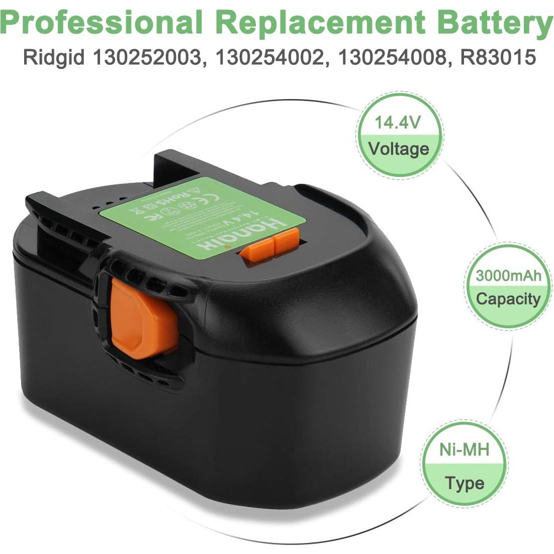 Batería Recargable Ni-MH 3500mAh 14.4V para Ridgid