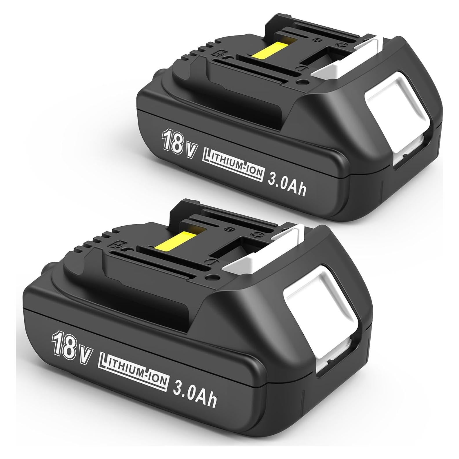 Paquete de 2 Baterías 3000mAh 18V Ion Litio WORTHMAH