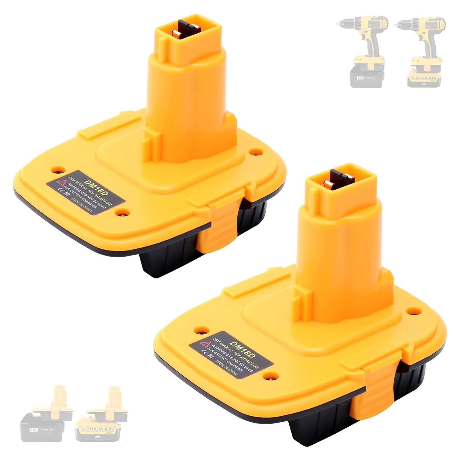 Adaptador de Batería DM18D Tulepowceeng para Dewalt 18V