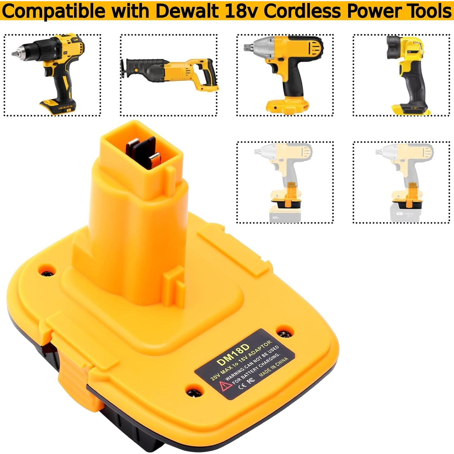Adaptador de Batería DM18D Tulepowceeng para Dewalt 18V