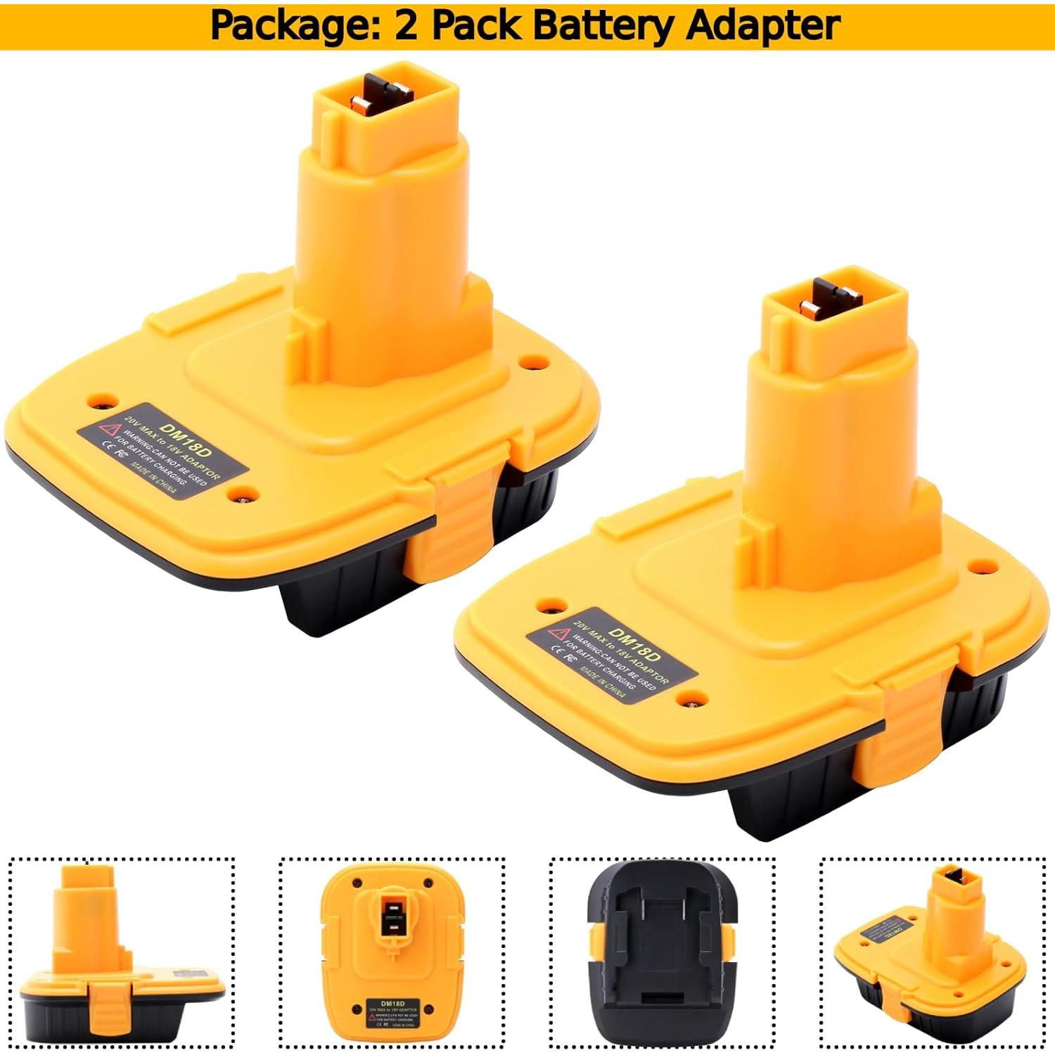 Adaptador de Batería DM18D Tulepowceeng para Dewalt 18V