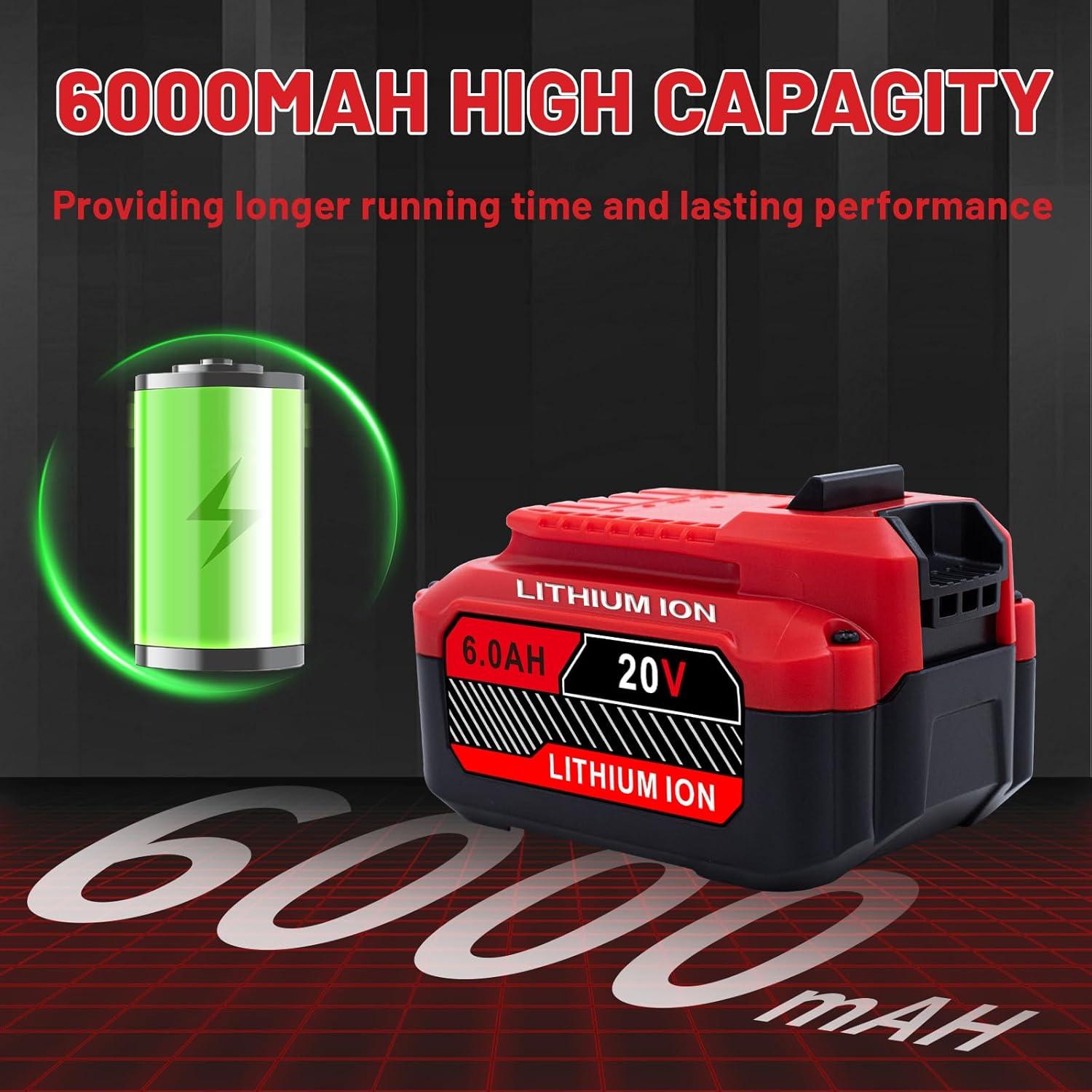 Baterías de Reemplazo Craftsman 20V 6.0Ah 2-Pack Ultraxxis