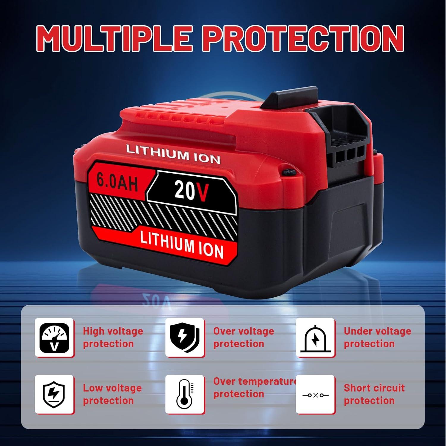 Baterías de Reemplazo Craftsman 20V 6.0Ah 2-Pack Ultraxxis