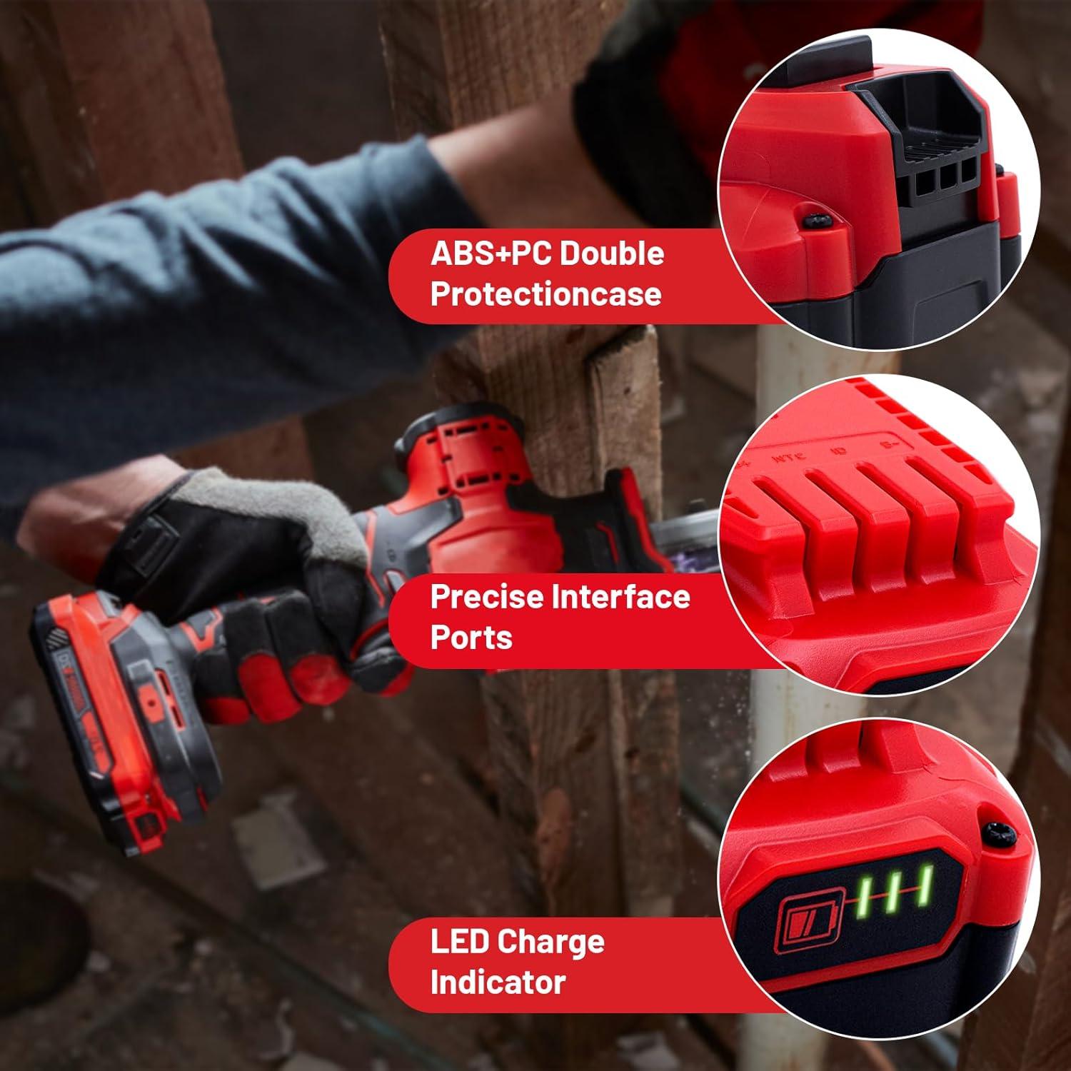 Baterías de Reemplazo Craftsman 20V 6.0Ah 2-Pack Ultraxxis