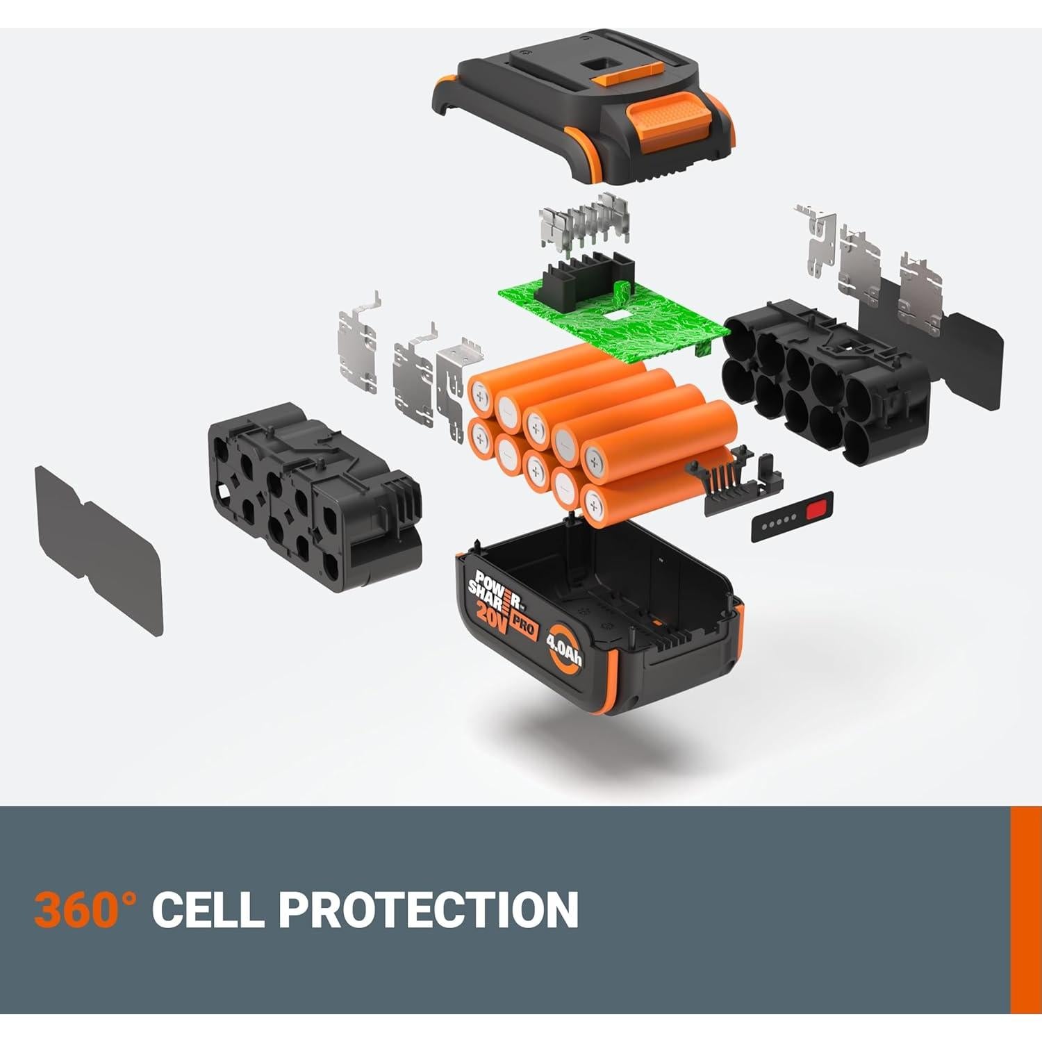 Batería 20V 4.0Ah Power Share PRO Worx WA3674