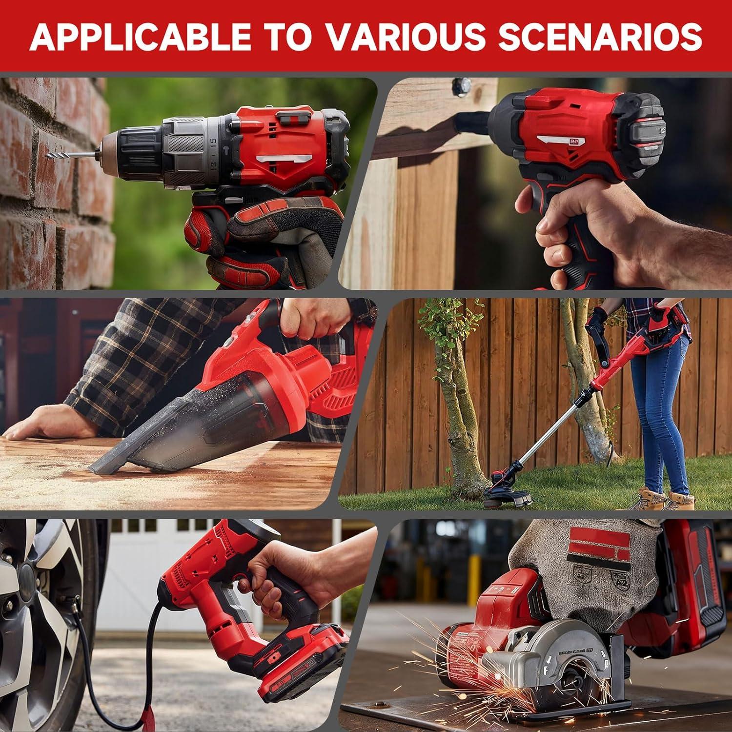 2Pack Batería Recargable 8000mAh Craftsman 20V MAX CMCB205