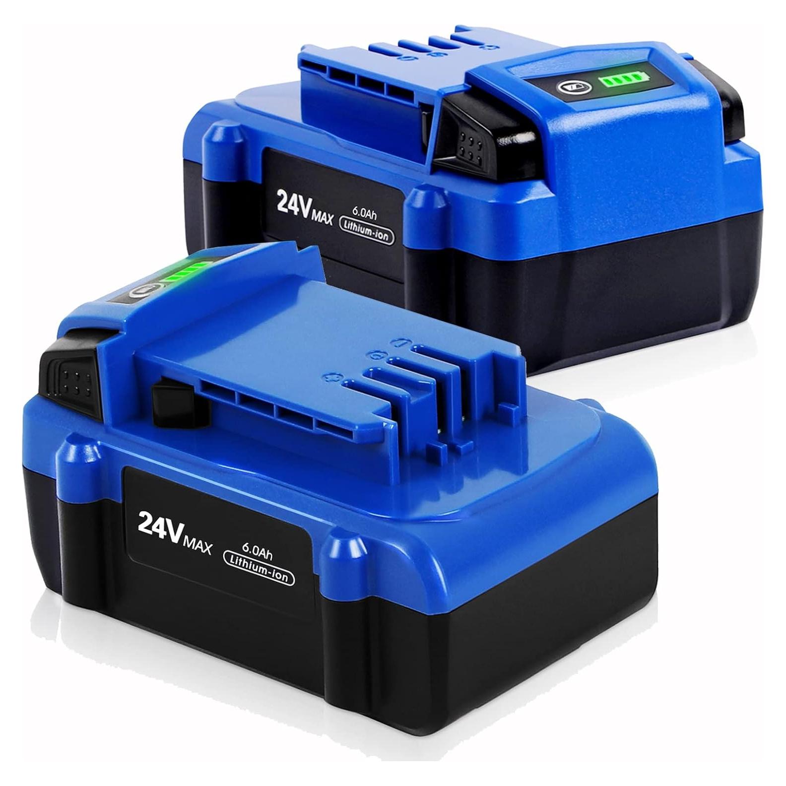 Paquete de 2 Baterías Kobalt 24V 6.0Ah Reemplazo de Litio