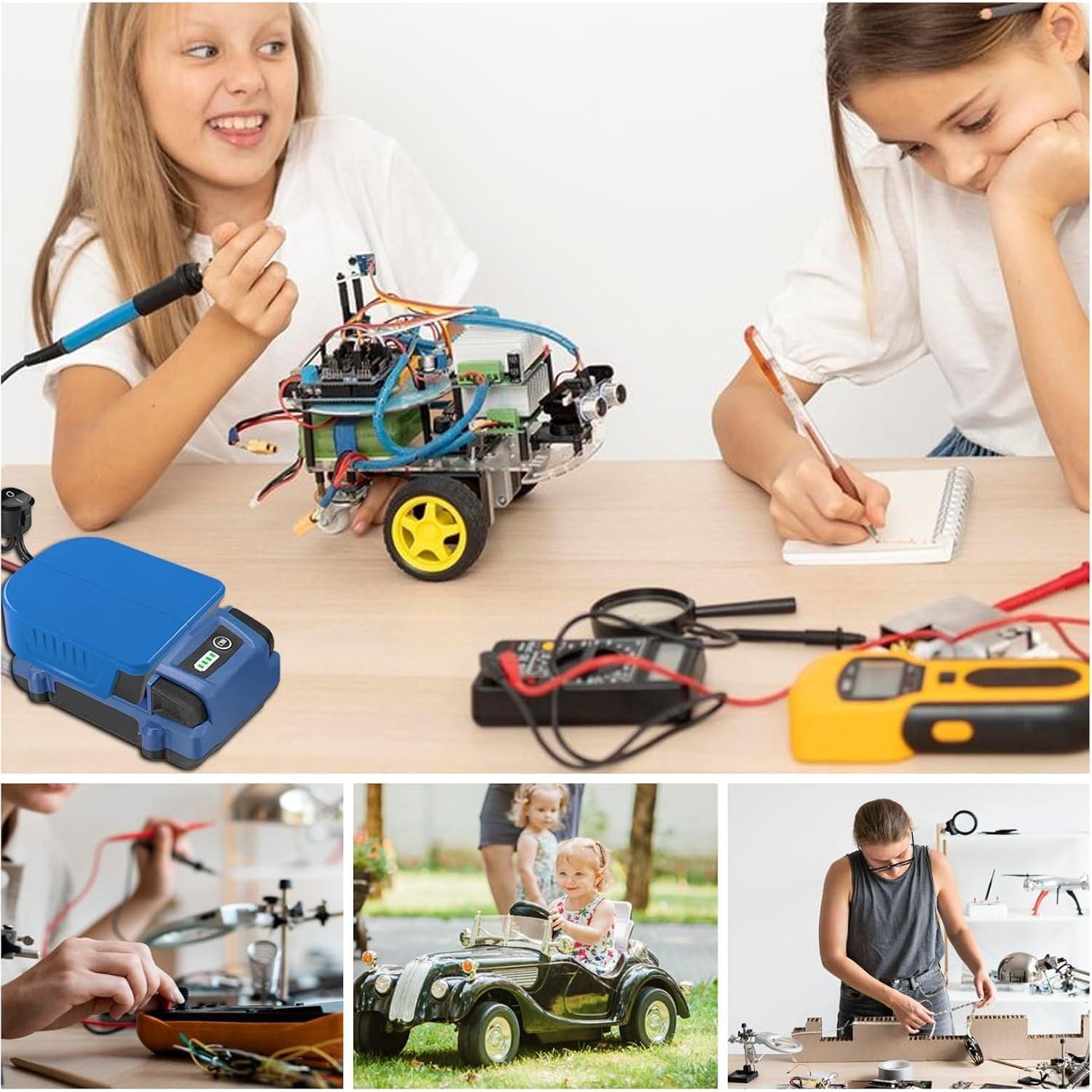 Adaptador de Rueda de Poder Kobalt 24V - 2 Paquetes con Fusibles