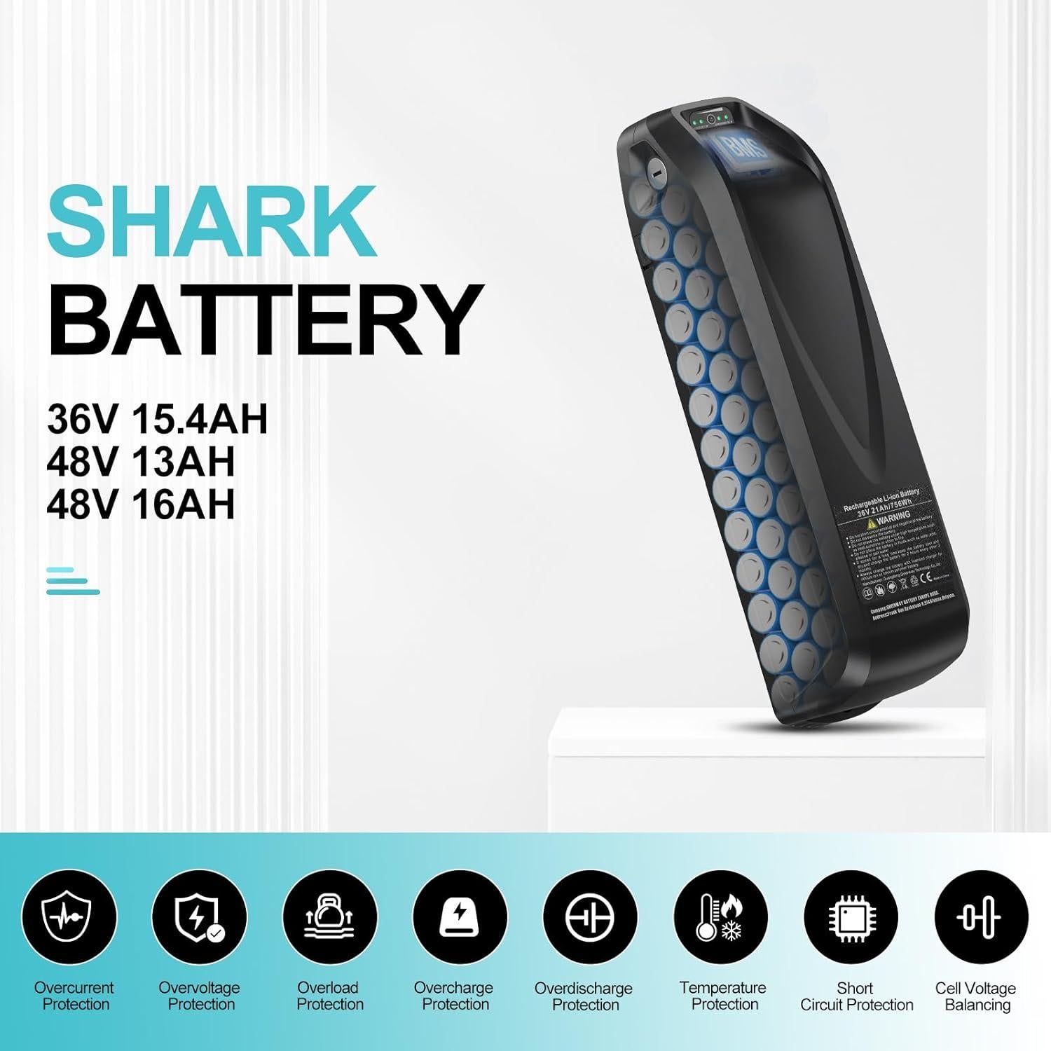 Batería de Ebike Varstrom 48V 13Ah para Kit de Bicicleta Eléctrica