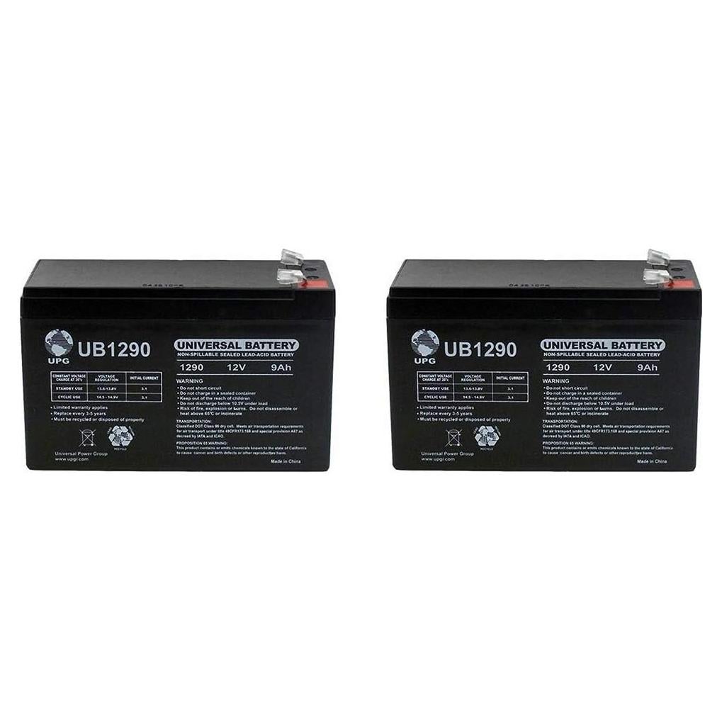 Baterías de Reemplazo UPG UB1290 12V 9Ah para Scooter - 2 Pzas