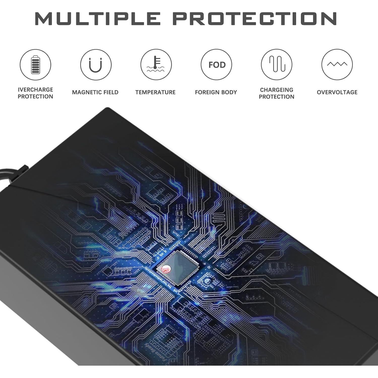 Cargador Universal 42V 2A BOEEA para Batería Litio 36V 7 Enchufes