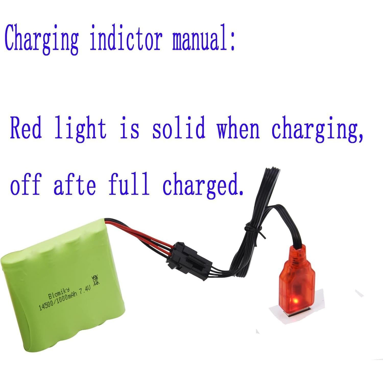 Batería Recargable Li-ion 7.4V 1000mAh Blomiky SM-4P