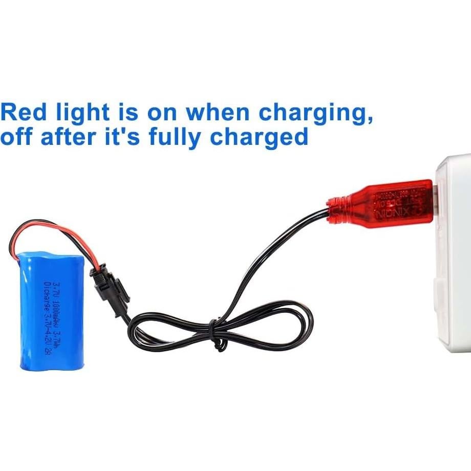 Paquete de 2 Baterías Recargables KBT 3.7V 1000mAh SM-2P