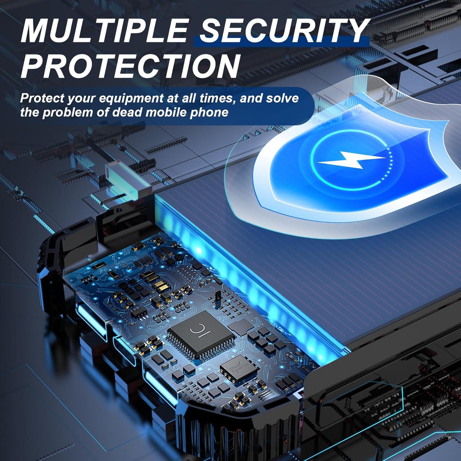 Cargador Portátil Solar 20000mAh Saraupup con Carga Inalámbrica